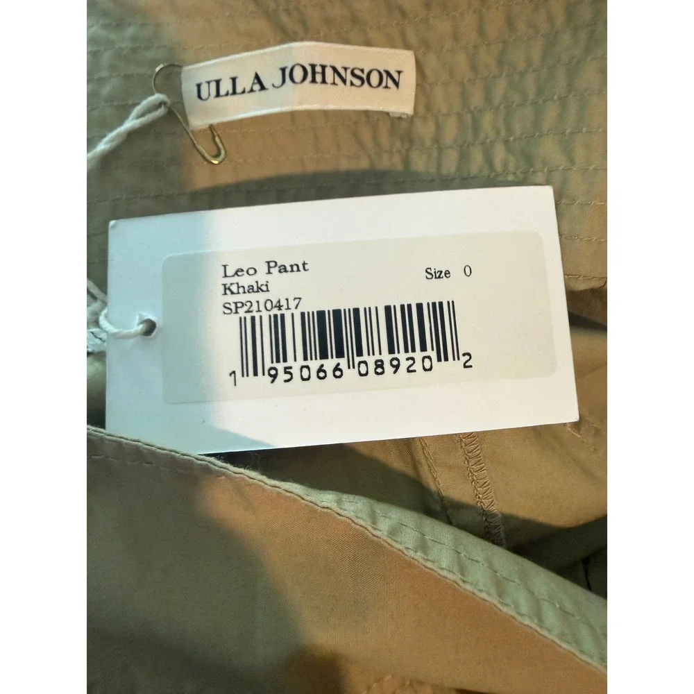 Ulla Johnson Leo Wide Leg Belted Trouser Pant NWT Women's size 0 Lightweight